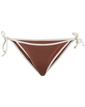 MC2 Saint Barth Slip Bikini Con Laccetti Virgo String - Bianco
