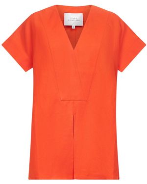 Studio Nicholson Linen Blend Circe Top - Orange