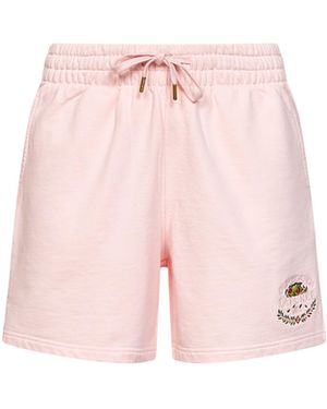 CASABLANCA Cotton Laduree X Embroidered Shorts - Pink