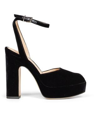 Fendi After 9 Platform Peep-Toe Sandals - Black