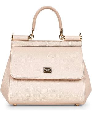 Dolce & Gabbana Medium Sicily Handbag - White