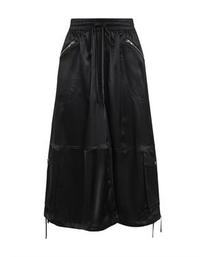 Co. Silk Charmeuse Braies Trousers - Black