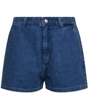 Carhartt W' Lova High-Rise Shorts - Blue