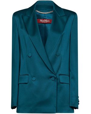 Max Mara Blazer Doppiopetto Msearca - Blu