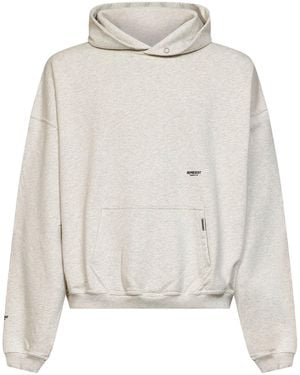 Represent Cream Cotton Micro Owners Club Hoodie - White