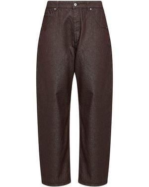 Jacquemus The De-Nîmes Denim Tempo Curved-Leg Jeans - Brown