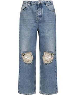 Represent Cotton Denim R3 Baggy Ripped Jeans - Blue