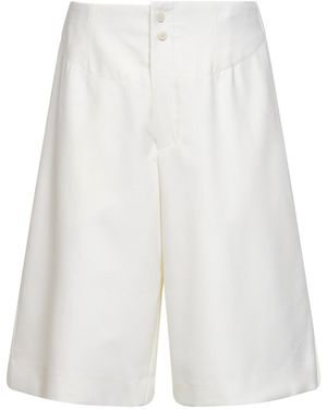 Jacquemus The Moisson Tailored Bermuda Shorts - White