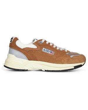 Autry Suede And Mesh Hyperway Sneakers - White