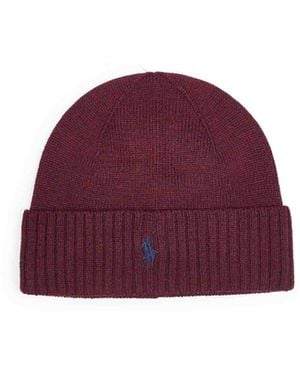 Polo Ralph Lauren Wool Pony Beanie - Purple