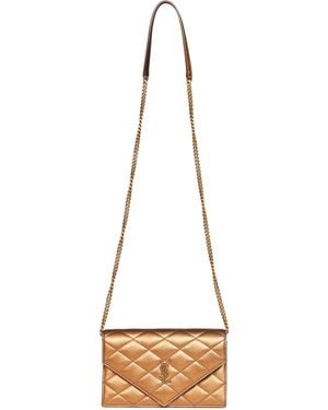Saint Laurent Shoulder Bag Gaby Paris Leather Calfskin - Natural