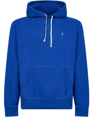 Polo Ralph Lauren Pacific Royal Cotton Blend Hoodie - Blue