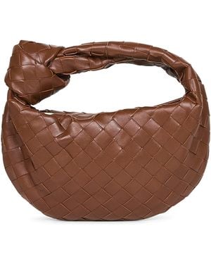 Bottega Veneta Borsa A Mano Mini Jodie Nocciola - Marrone
