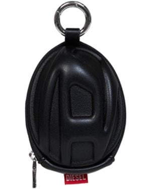 DIESEL Charm-Pod Keychain With Charm - Black