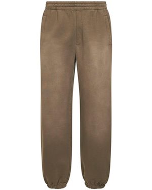 Golden Goose Bleached-Effect Cotton Jogging Trousers - Brown