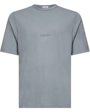 Saint Laurent Cotton T-Shirt - Gray