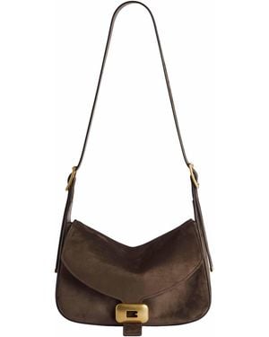 Balenciaga Nutmeg Clicca Shoulder Bag Medium Shoulder Bag - White