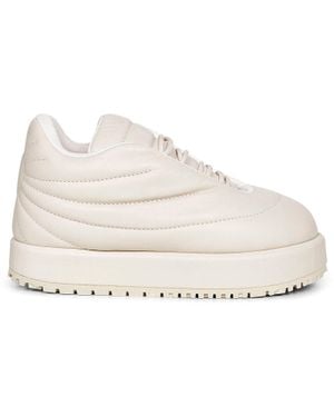 PDF Off- Nappa Leather Nuvola Pluto Trainers - Natural