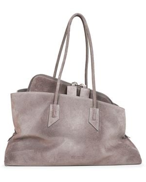 The Attico Dark "La Passeggiata Medium" Top Handle Bag - Grey