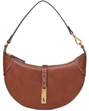 Polo Ralph Lauren Tan Polo Id Mini Shoulder Bag - Pink