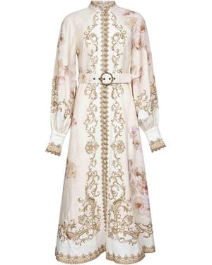 Zimmermann Abito Midi Hypnotic - Bianco