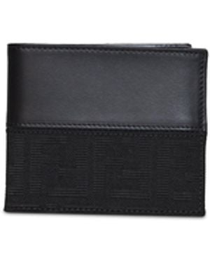 Fendi Ff Jacquard Bi-Fold Wallet - White