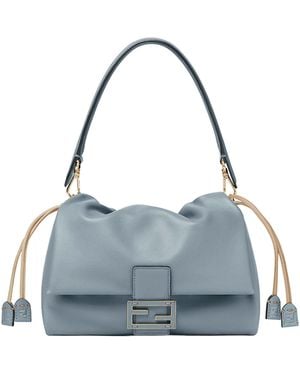 Fendi Mercury Medium Baguette Mamma Bag - Blue