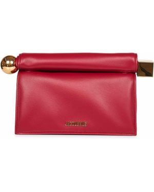 Jacquemus Borsa A Mano La Pochette Rond Carré Rossa - Rosso