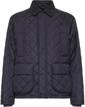 Herno Chamonix Nylon And Waxed Tech Cotton Jacket - Blue