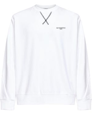 Givenchy Logo Cotton Hoodie - White
