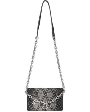 DIESEL Charm-D Wallet Strap Wallet On Chain - White