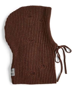 MM6 by Maison Margiela Wool Blend Balaclava - Brown