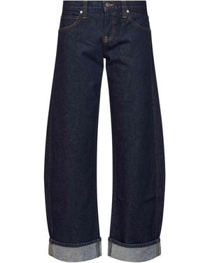 KHAITE Denim Karo Low-Rise Jeans - Blue