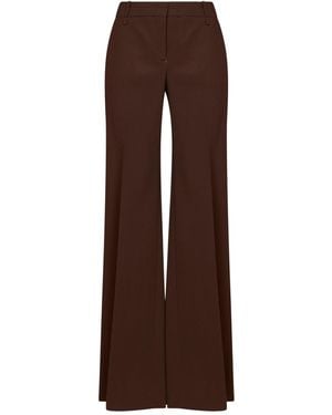 Ermanno Scervino Chestnut Interlock Bootcut Pants - Brown