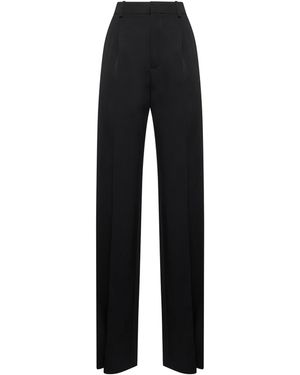 Saint Laurent Grain De Poudre Tuxedo Pants - Black