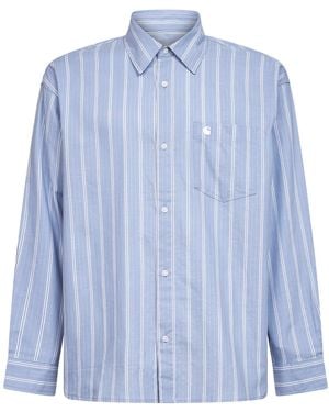 Carhartt Light Striped L/ Beale Shirt - Blue