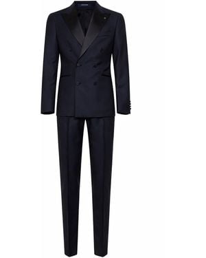 Tagliatore Tuxedo Suit Bruce Virgin Wool - Blue