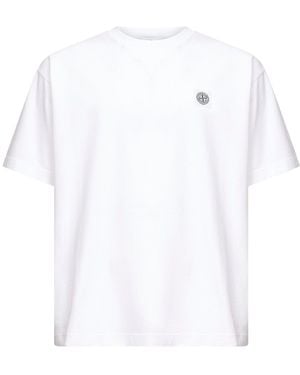Stone Island Jersey Logo Patch T-Shirt - White
