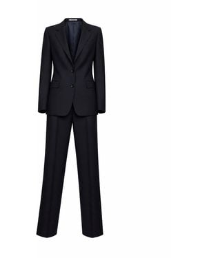 Tagliatore Stretch Virgin Wool Single-Breasted Parigi Suit - Black