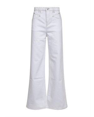 Isabel Marant Cotton Denim Lemony Jeans - White