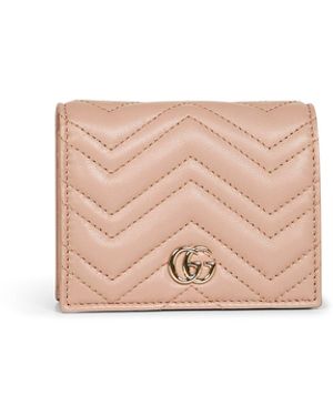 Gucci Pinky Gg Marmont Card Case Wallet