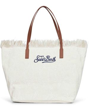 MC2 Saint Barth Ivory City Regular Shopping Bag - White
