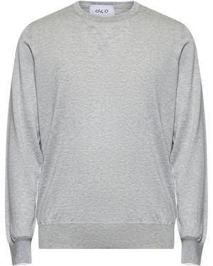 D 40 Silk And Cotton Crewneck Jumper - Grey