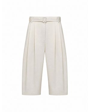 Co. Culotte Pants Pleated Tton - White