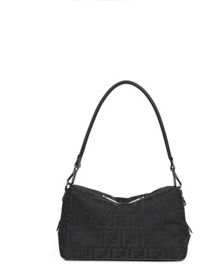 Fendi Lui Medium Squared Ff” Handbag <Br - Black