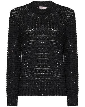Herno Resort Alpaca-Blend And Lurex Resort Jumper - Black