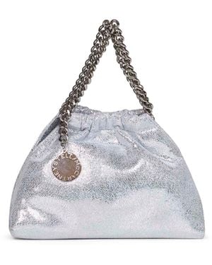 Stella McCartney Mini Drawstring Crossbody Bag Falabella - Metallic