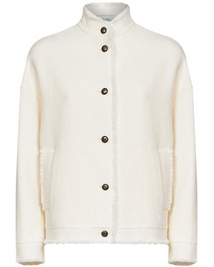 Max Mara Mxmpalmi Bomber Jacket - White
