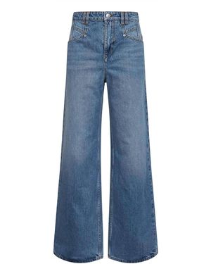 Isabel Marant Cotton Denim Lemony Jeans - Blue