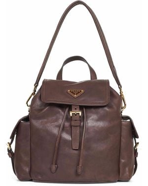 Prada Prada Explore Medium Backpack - Brown